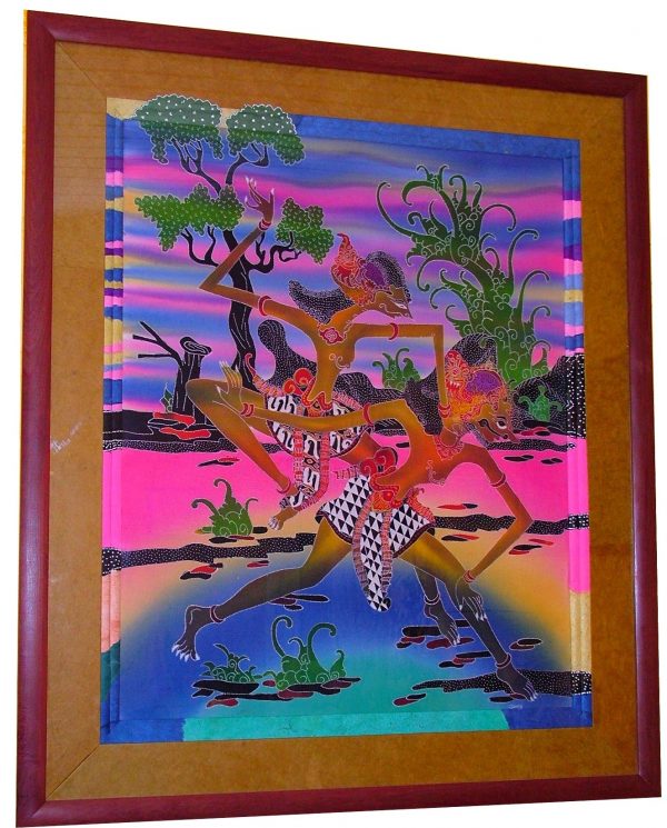 batik encadrement art indonésien atelier caen