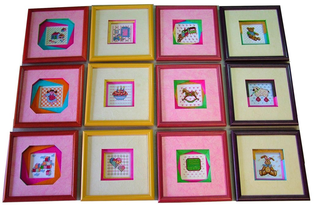 Galerie murale, broderie enfant