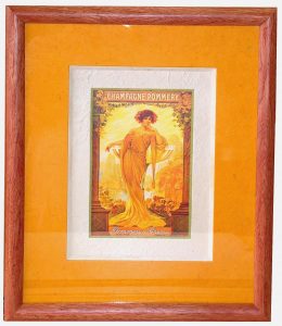 Encadrement affiche vintage publicité Encadreur Caen Normandie