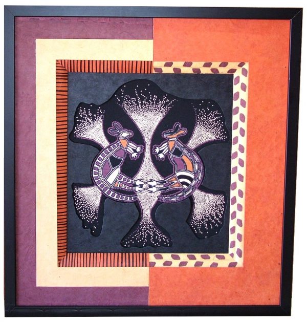 art aborigène, kangourous, décoration