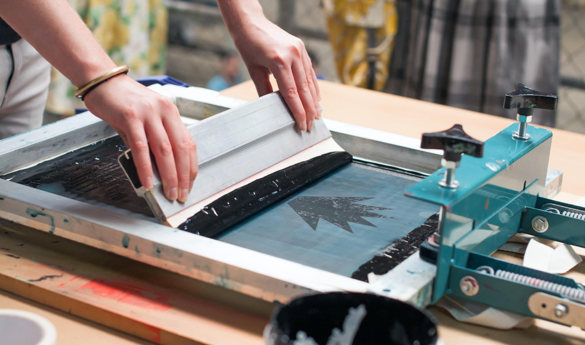 Sérigraphie, encadrement, atelier du Chat Perché, Caen