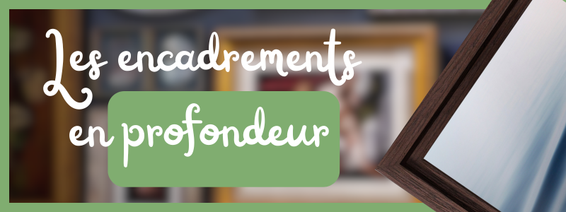 Cadre flottant, caisse américaine, encadrement d'art, encadreur Caen, atelier du Chat Perché